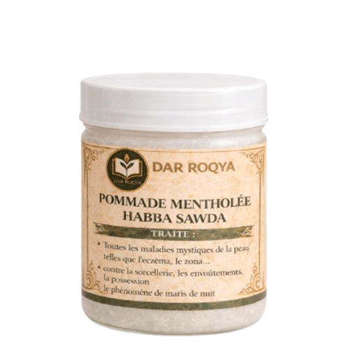 Pommade_blanche_coranisée Pommade mentholée habba sawda contre la sorcellerie